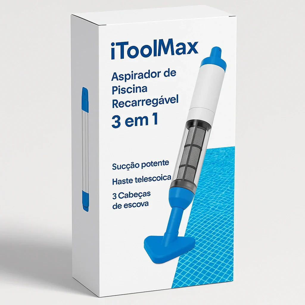 iToolMax – Aspirador de Piscina Recarregável 3 em 1