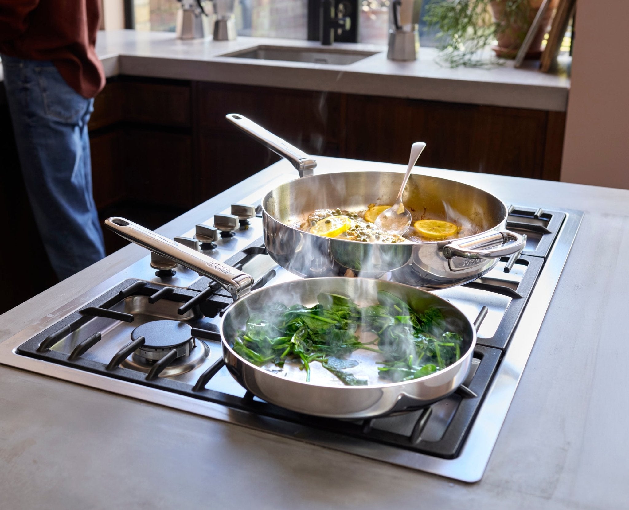 Frigideira Space Steel 24cm com Cabo Dobrável - kindersbr