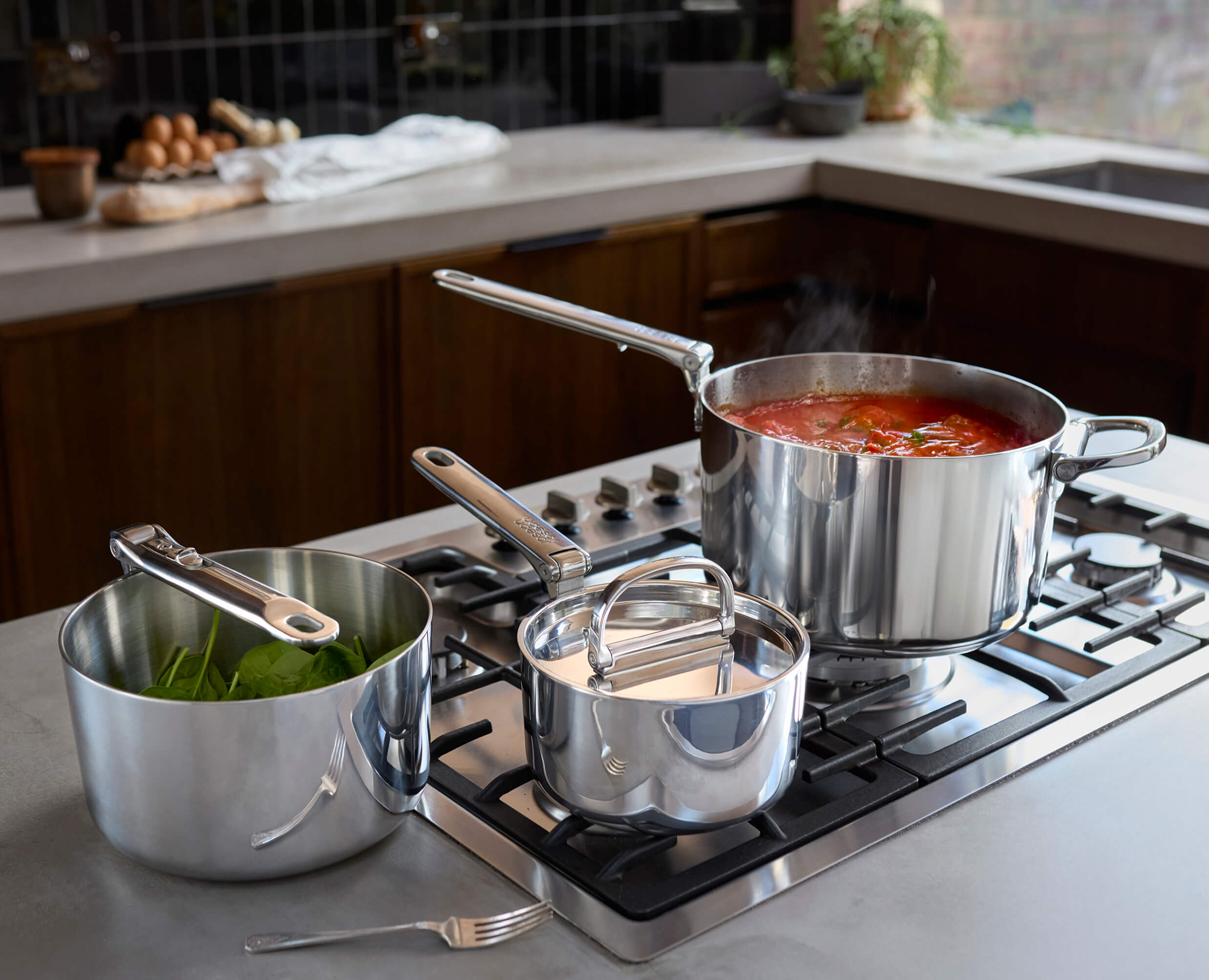 Conjunto 3 Panelas Inox - kindersbr