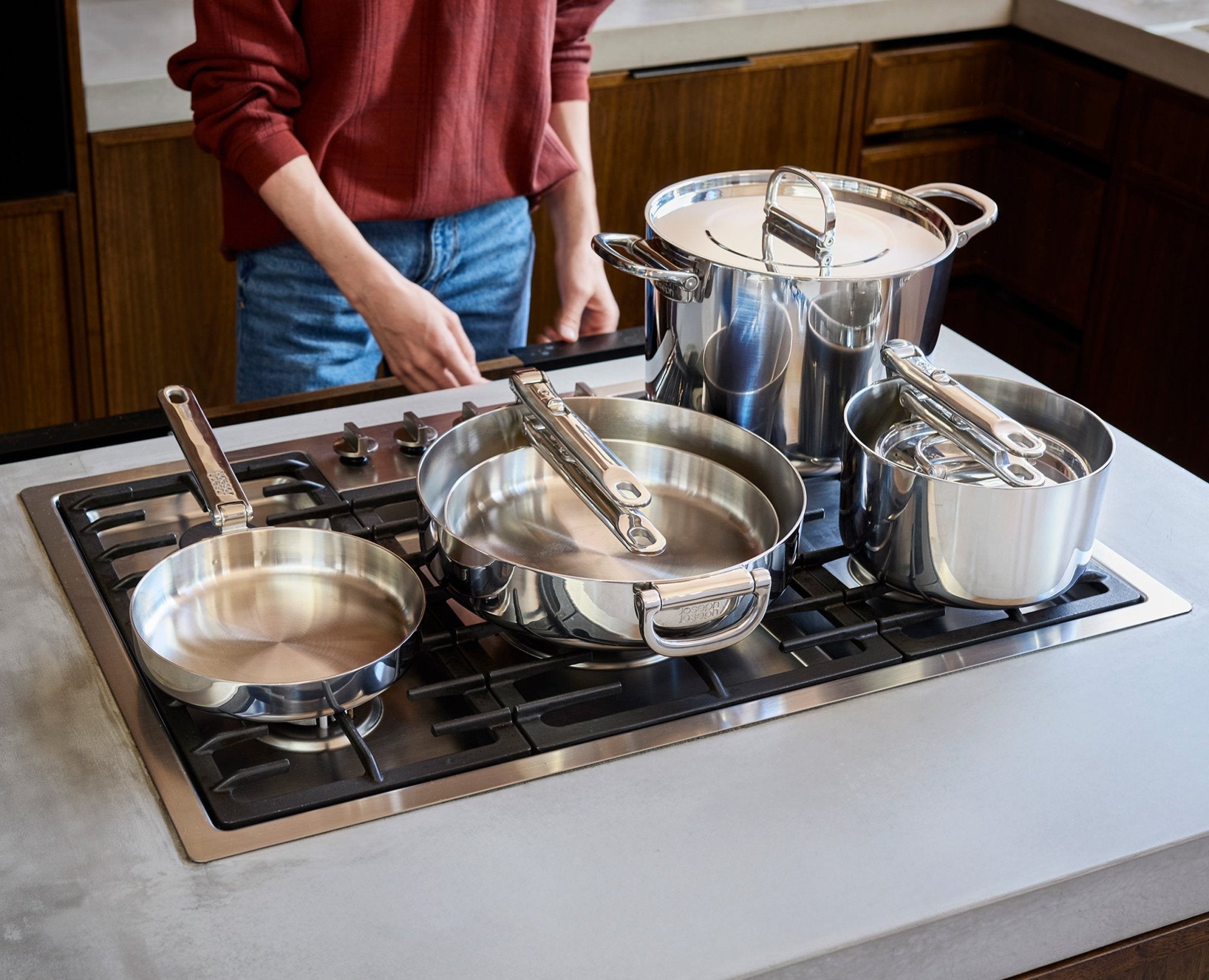 Conjunto de Panelas Space – 6 Peças com Cabos Dobráveis - kindersbr