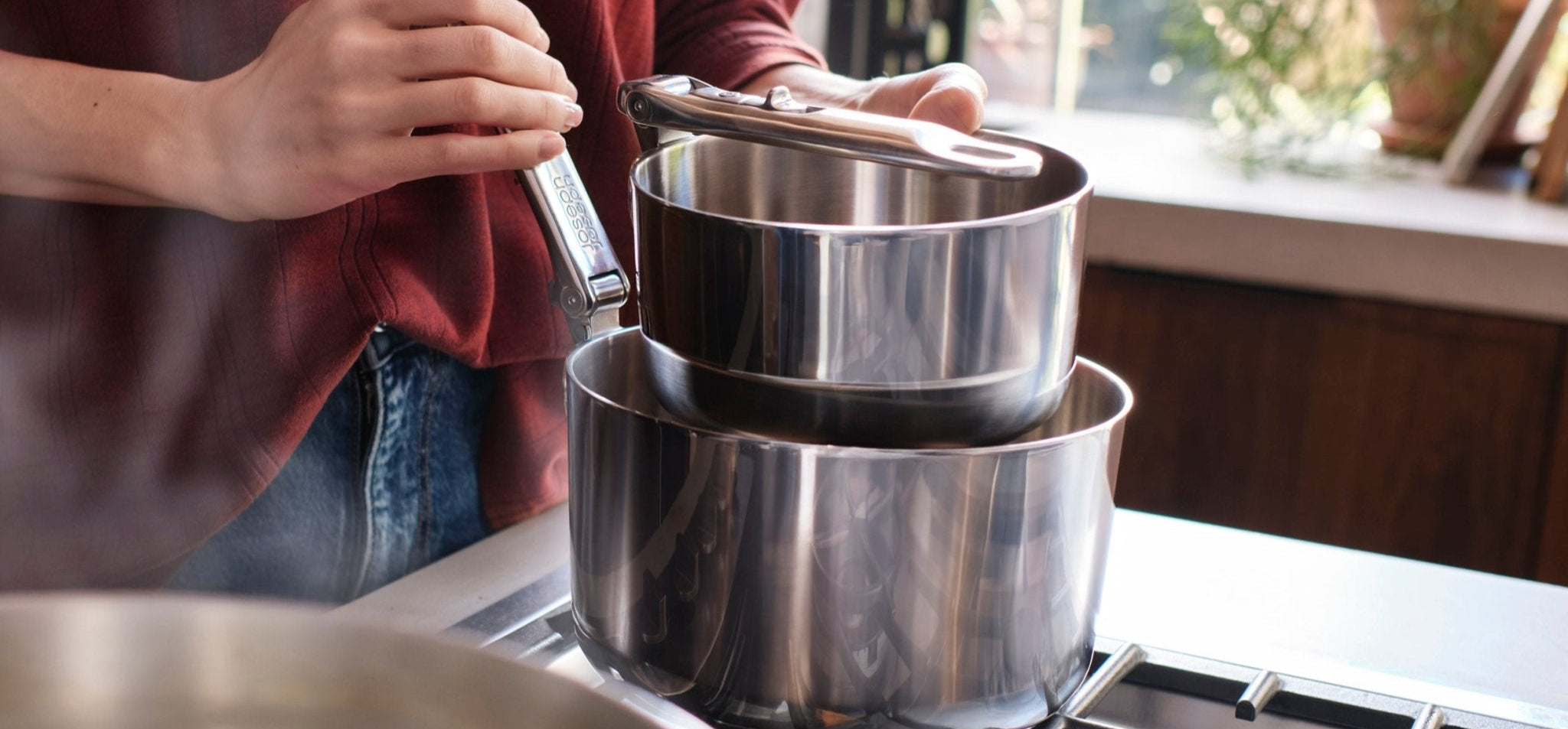 Conjunto de Panelas Space – 6 Peças com Cabos Dobráveis - kindersbr