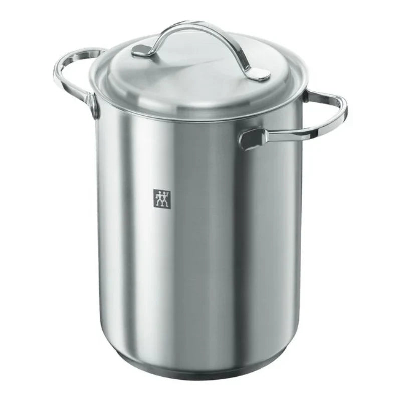 Panela Alta Inox 4,5L + Cesta Multifuncional | Frite, Cozinhe a Vapor ou Prepare Massas Sem Bagunça!