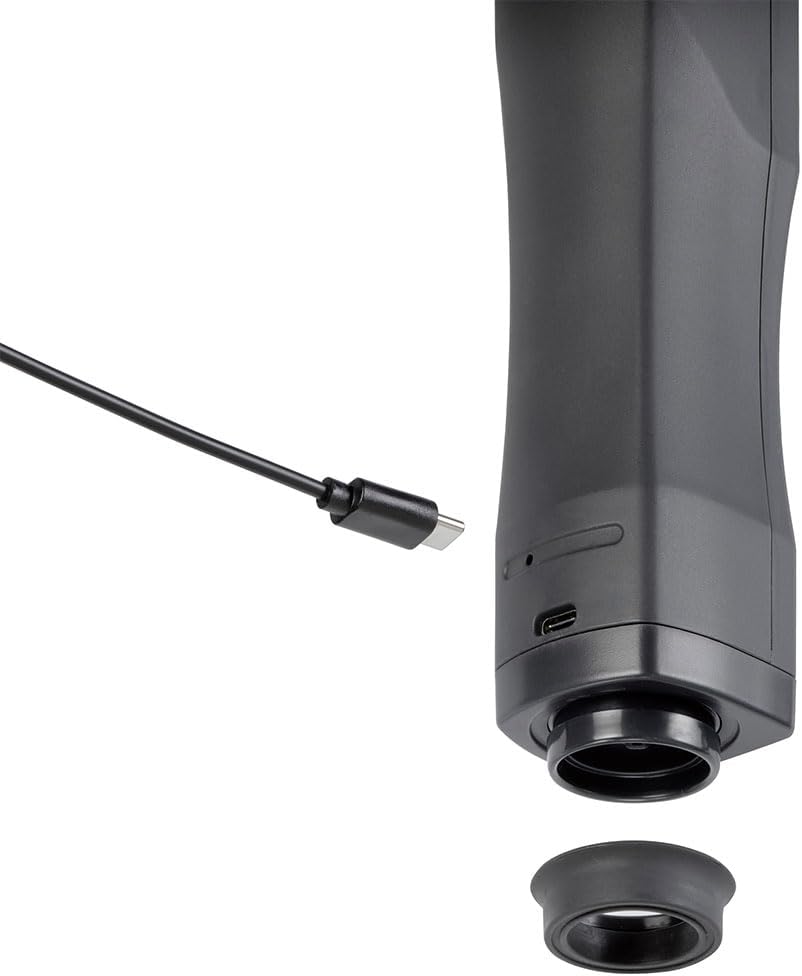 CASO Vacu OneTouch Eco Kit Handheld Vacuum Sealer with 3 Glass Vacuum Containers, 10 Zip Bags and Food Manager Stickers, Wireless, Up to 150 Minutes Runtime, Rechargeable - kindersbr