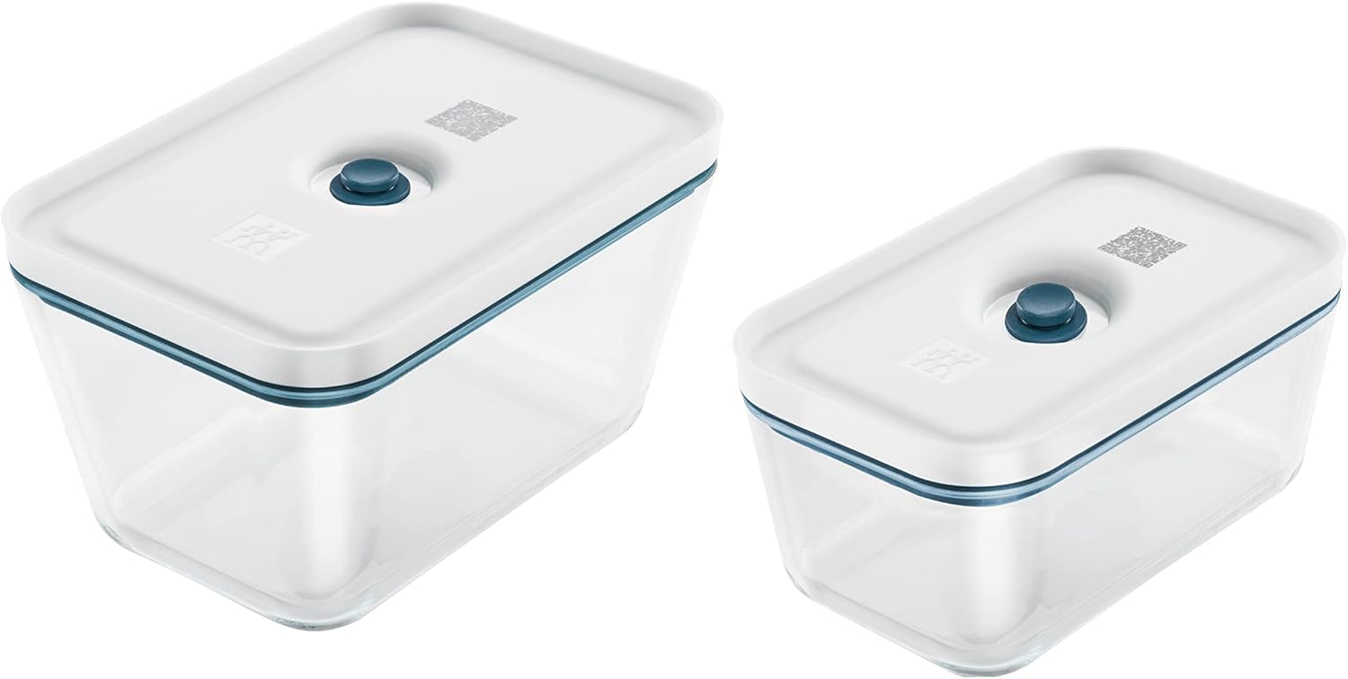 ZWILLING Fresh & Save Vacuum Starter Set, Glass, M/L, 16-pcs, La Mer - kindersbr