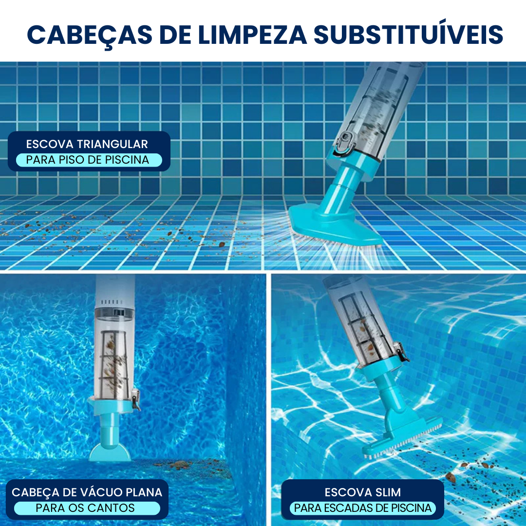 iToolMax – Aspirador de Piscina Recarregável 3 em 1