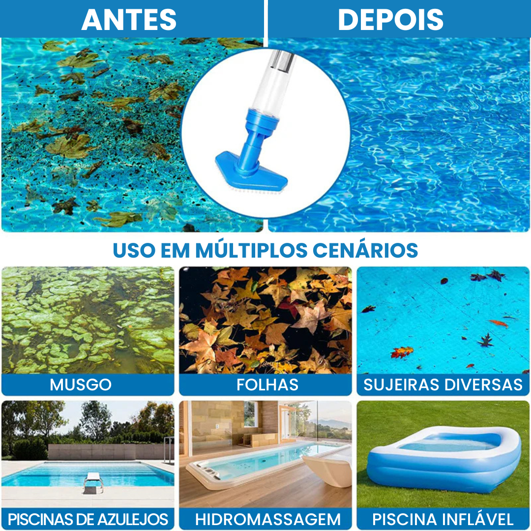 iToolMax – Aspirador de Piscina Recarregável 3 em 1