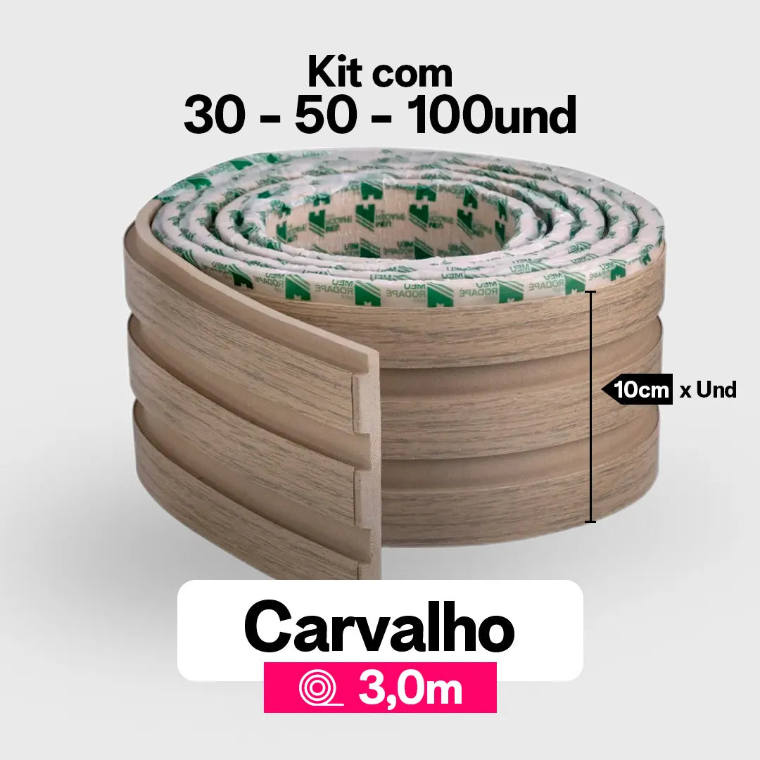 Kit Painel Ripado Autocolante 3M Laminado | Linha Madeto | TOP