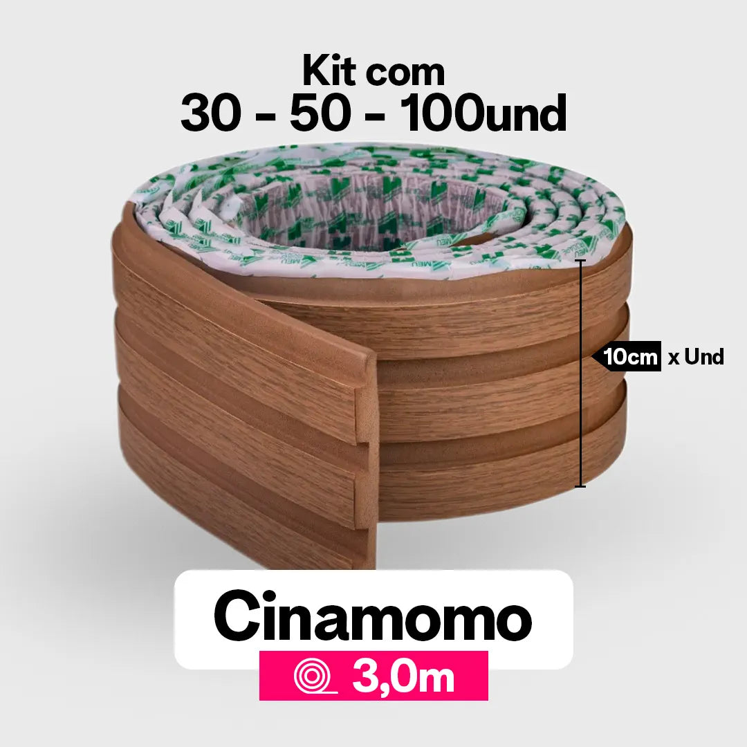 Kit Painel Ripado Autocolante 3M Laminado | Linha Madeto | TOP