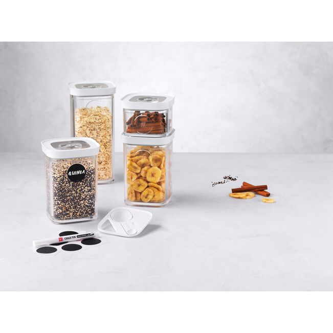 FRESH & SAVE CUBE S / 7 peças, branco transparente - kindersbr