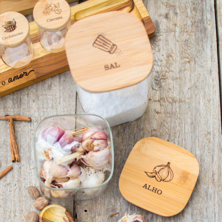 Pote Hermético Para Sal Personalizado