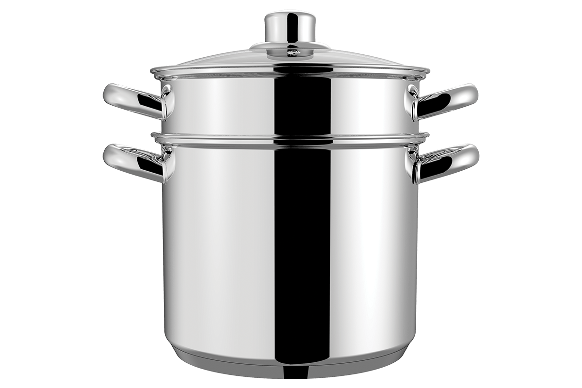 Espagueteira Caldeirão em Aço Inox Brinox Savoy Ø 20cm 5 Litros e Cozi 20cm 4,8 Litros - Espagueteira Savoy - Brinox Caldeirão Ø20 x 17cm 5L X COZI 20 x 16,8cm 4,8L - Brinox