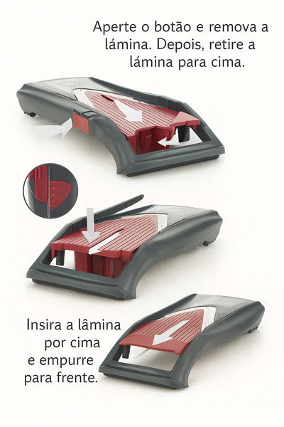 Mandoline Vital™ – Kit Completo com Placa de Vinagrete e Acessórios!🔥