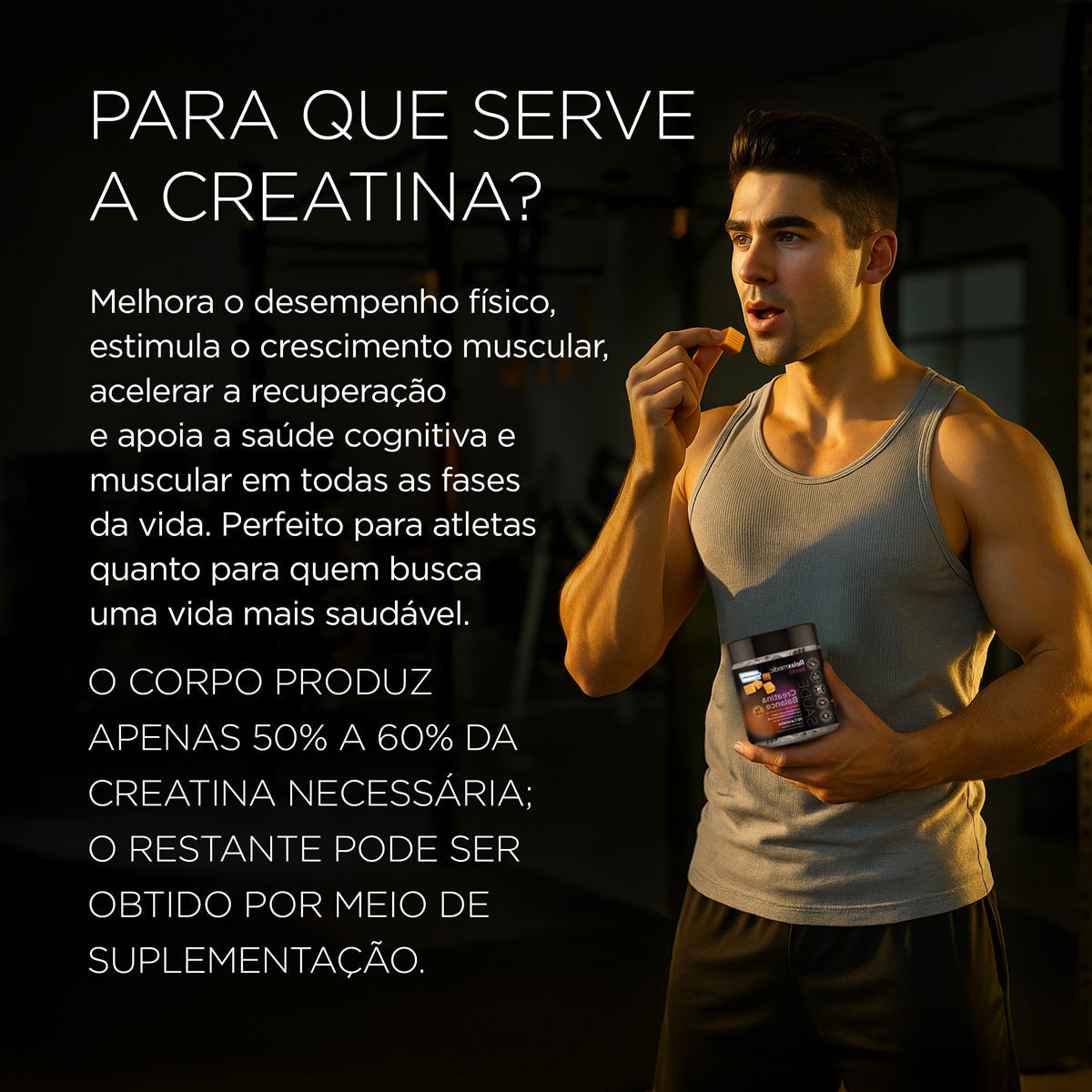 Creatina Dado de Caramelo 60 dados