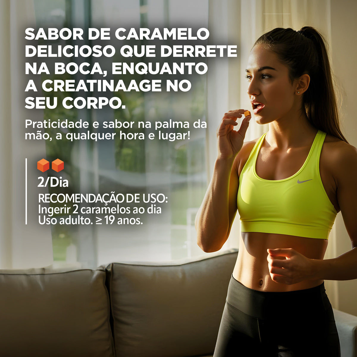 Creatina Dado de Caramelo 60 dados