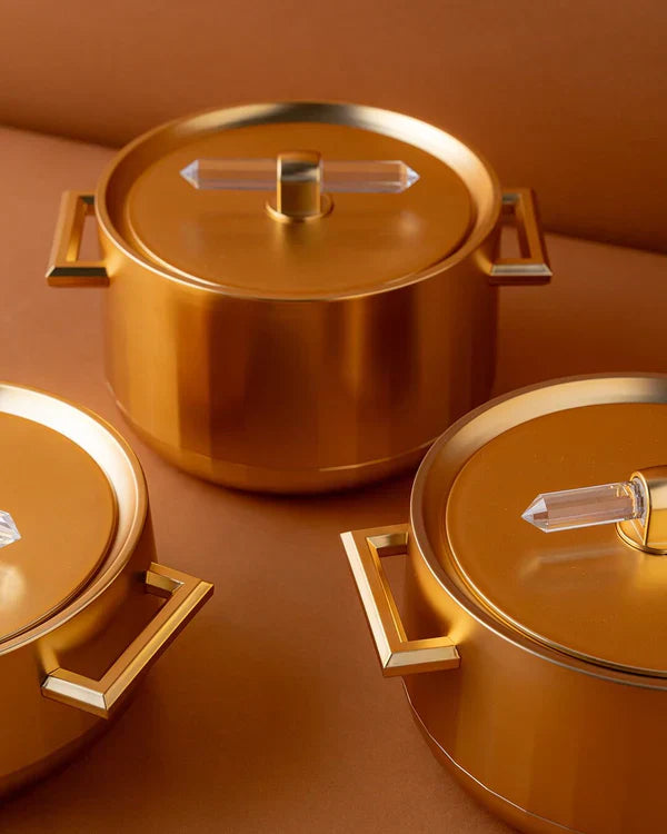 Jogo de Panelas Premium DubaiLux® + BRINDE com 04 Xícaras de Chá