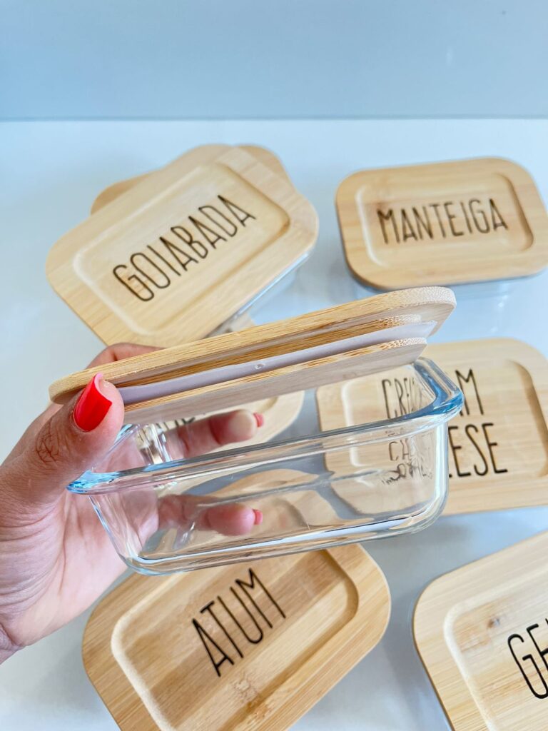 Pote para Manteiga / Geleia / Requeijão / Nutella / Cream Cheese Personalizado – unid.