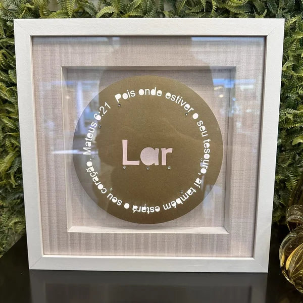 Lar - Pois onde estiver o seu tesouro - Com LED