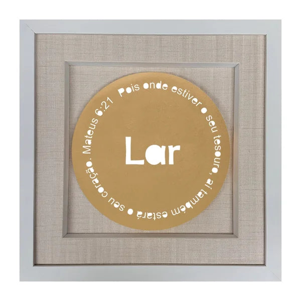 Lar - Pois onde estiver o seu tesouro - Com LED