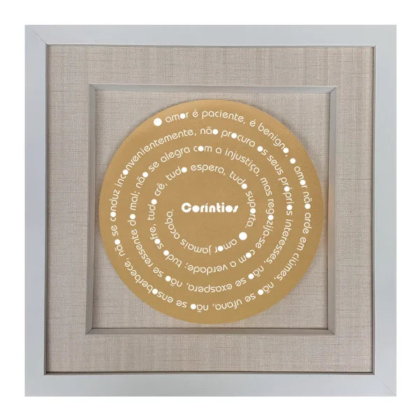 Versículo Coríntios 13:4-7 - O amor é paciente - Com LED