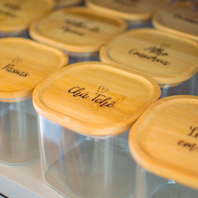 Pote Hermético para Mantimentos Personalizado 800ml