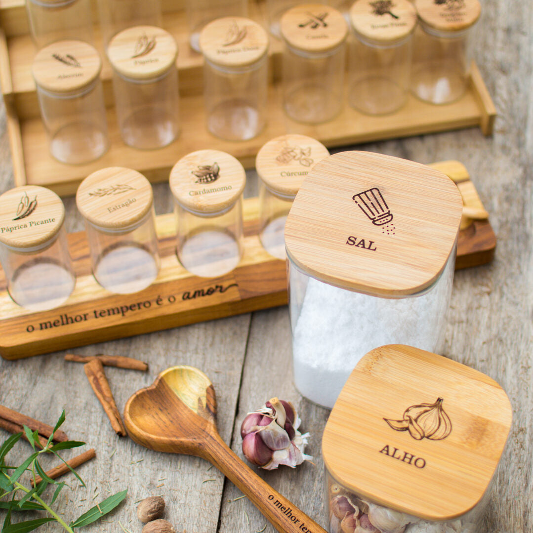 Pote Hermético Para Sal Personalizado