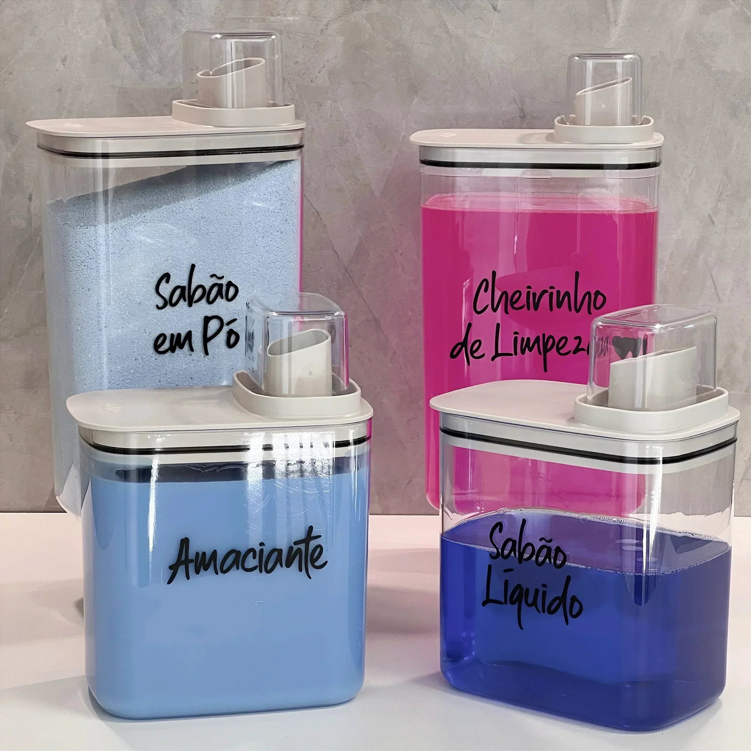 KIT ARMAZENAMENTO FLOW BEGE 4UN